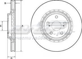 Передние тормозные диски BG4691C Delphi