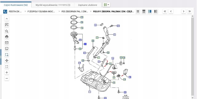 Датчик уровня топлива в баке 1111015 Ford