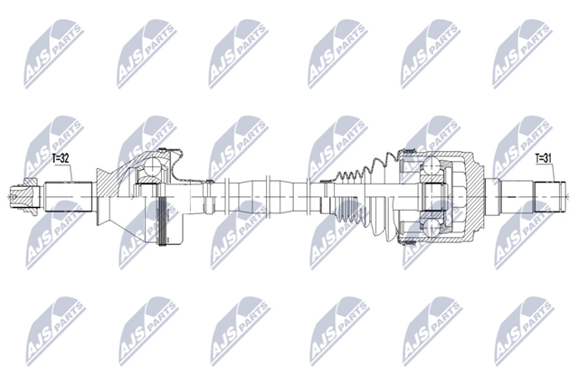 Полуось задняя правая 6701042080 Maserati