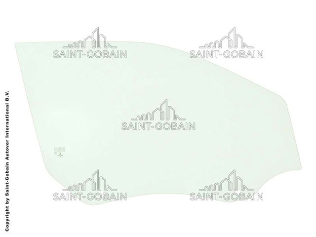Стекло двери передней правой 9825141180 Peugeot/Citroen