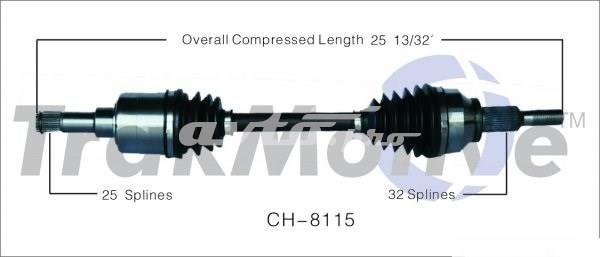 Привод передний левый Trakmotive/Surtrack CH8115 цена, от 144.73 USD