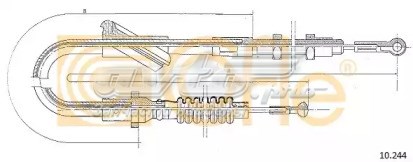 Трос сцепления 10244 Cofle