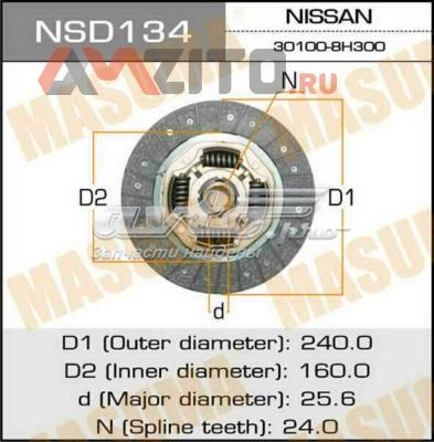 Диск сцепления Masuma NSD134
