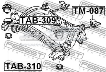 Сайлентблок задней балки (подрамника) TM087 Febest