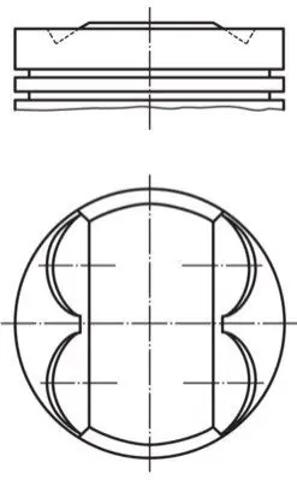 Купить 081PI00107000 Mahle Original Поршень на 1 цилиндр