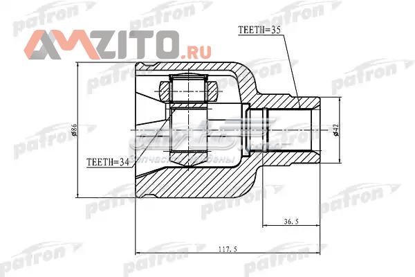 ШРУС внутренний передний правый PCV1228 Patron