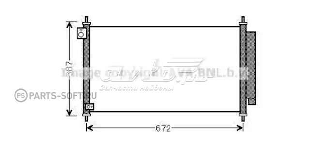 Радиатор кондиционера AVA HD5276D