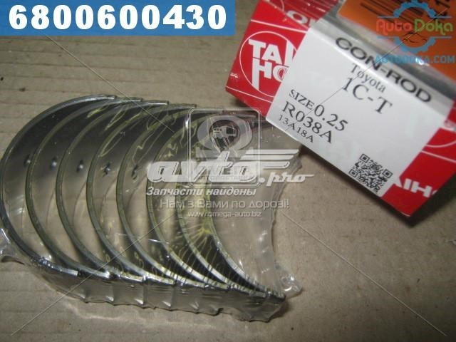 Вкладыши коленвала, шатунные, комплект, 1-й ремонт (+0,25) Taiho R038A025 цена, от 11.62 USD