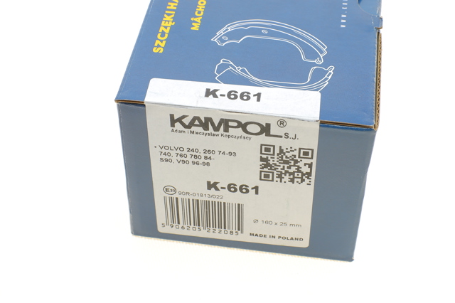 Тормозные колодки стояночного тормоза Kampol K661 цена, от 15.33 USD