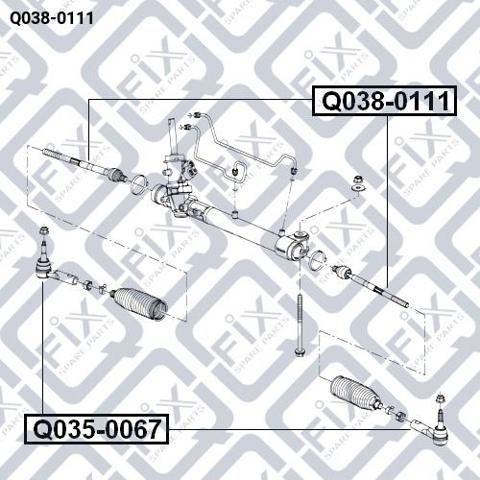 Рулевая тяга Q-fix Q0380111 цена, от 6.51 USD