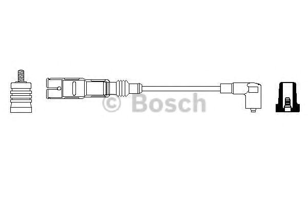 Провод высоковольтный, цилиндр №4 Bosch 356912945