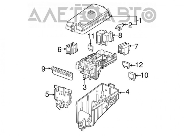 5Q0937125H VAG Caja de fusibles original y equivalente