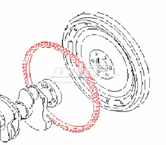 Венец маховика 1231277A10 Nissan