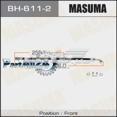 Шланг тормозной передний левый Masuma BH6112
