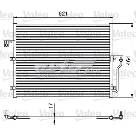 Радиатор кондиционера 814441 VALEO