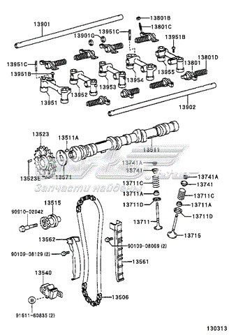 Гідронатяжитель ланцюга 1354035011 TOYOTA