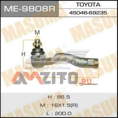 Рулевой наконечник Masuma ME9808R цена, от 18.59 USD