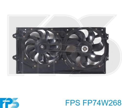 Диффузор радиатора охлаждения в сборе с крыльчаткой FPS FP74W268