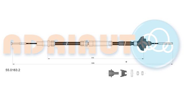 55.0163.2 Adriauto cabo de embraiagem