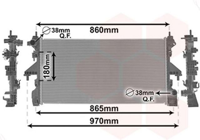 Купить 9012716 VAN Wezel Радиатор водяной