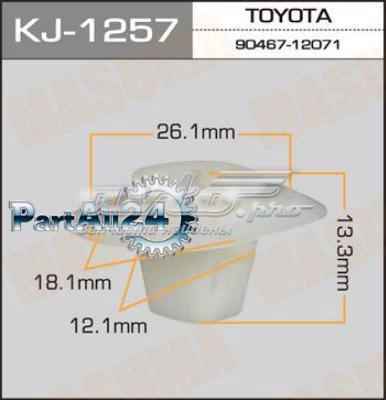 Пистон крепления подкрылка переднего крыла Masuma KJ1257 цена, от 0.38 USD