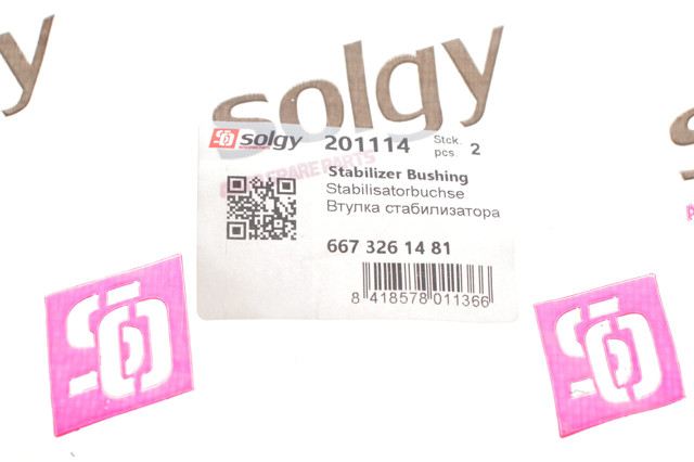 201114 Solgy Прокладка стабильзатора заднего