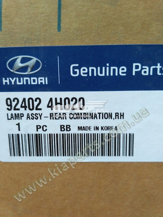 Фонарь задний правый Hyundai/Kia 924024H020