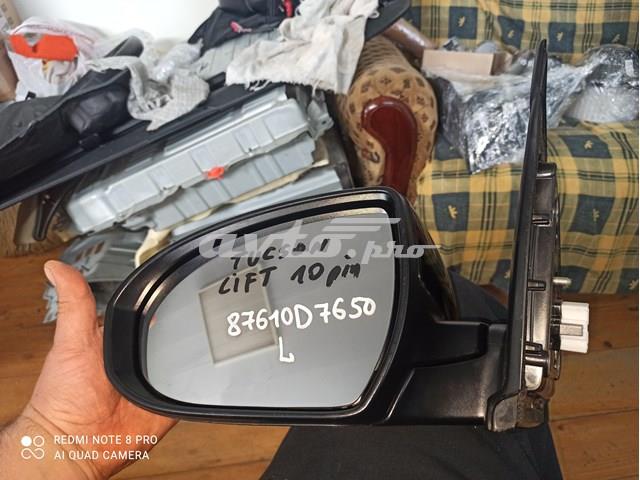 87610D7650 Hyundai/Kia Левое боковое зеркало