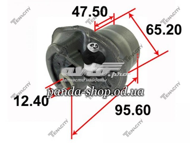 Сайлентблок задней балки AAMTO1074 Tenacity