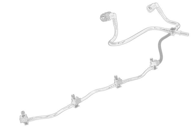 9660645280 Fiat/Alfa/Lancia Трубка топливная обратная от форсунок