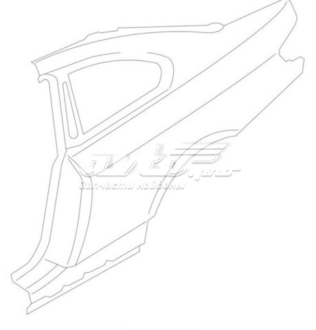 Крыло заднее правое 41007344968 BMW