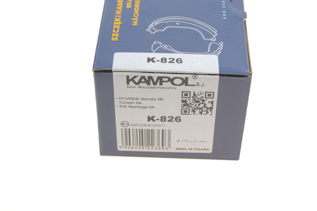 K826 Kampol Тормозные колодки ручника