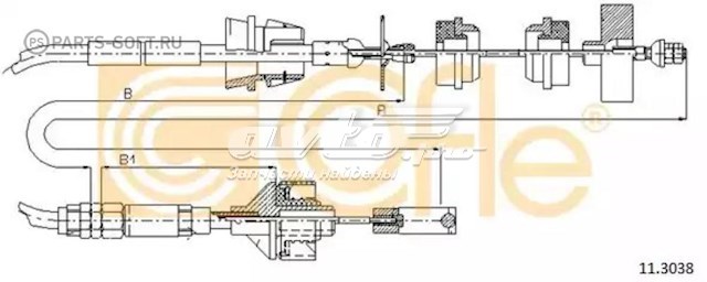 11.3038 Cofle cabo de embraiagem