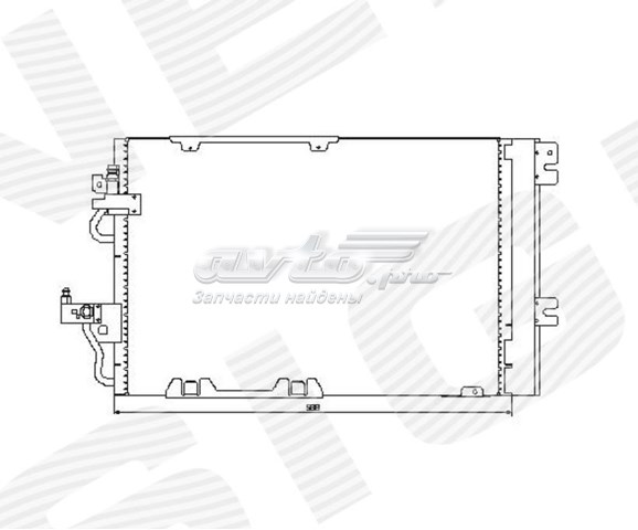 Радиатор кондиционера SIGNEDA RC94807