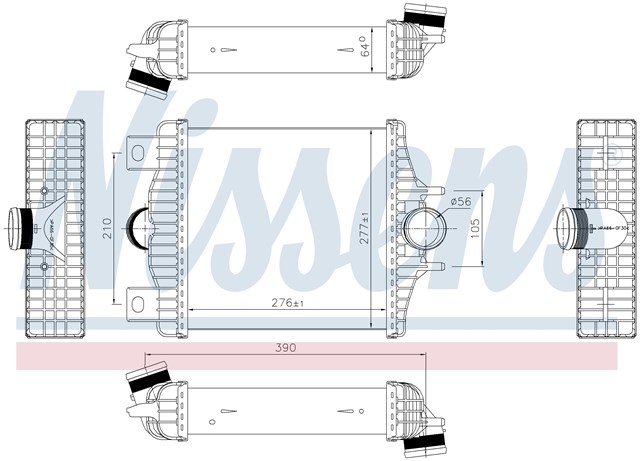 Интеркулер 961427 Nissens