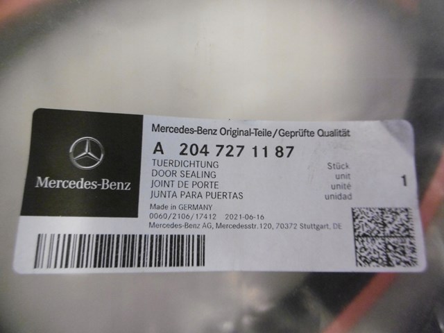 A2047271187 Mercedes compactador da porta dianteira (na porta)