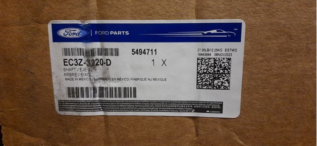 EC3Z3220D Ford Полуось передняя левая