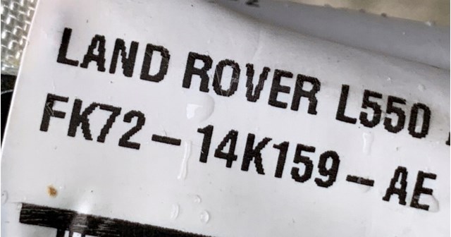 FK7214K159AE Land Rover 