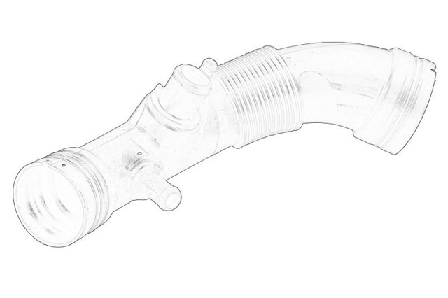 Tubo flexible de aspiración, salida del filtro de aire 51822558 FIAT