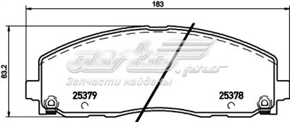 Колодки тормозные передние дисковые PROTECHNIC PRP16153M