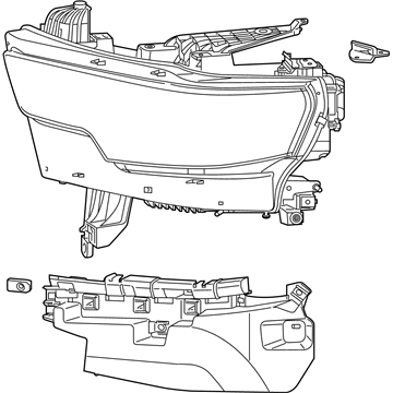 Купить 68316085AH Chrysler Фара левая передняя