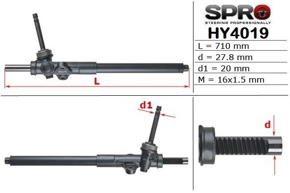 Рулевая рейка HY119R MSG