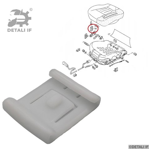 Направляющая солазок сидения Detali IF DF14291 цена, от 0.42 USD