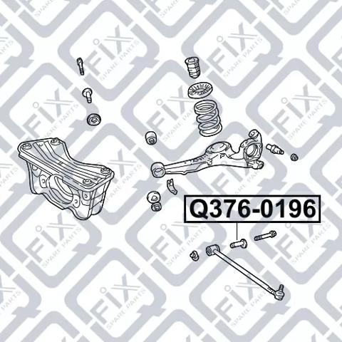 Болт крепления заднего нижнего рычага, внутренний Q-fix Q3760196 цена, от 3.61 USD