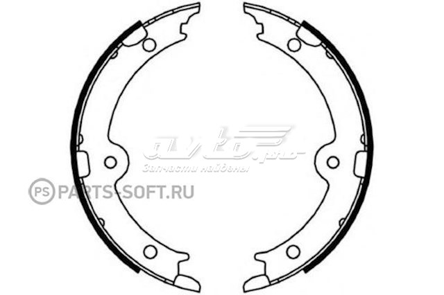 Колодки ручника FN0659 Nibk