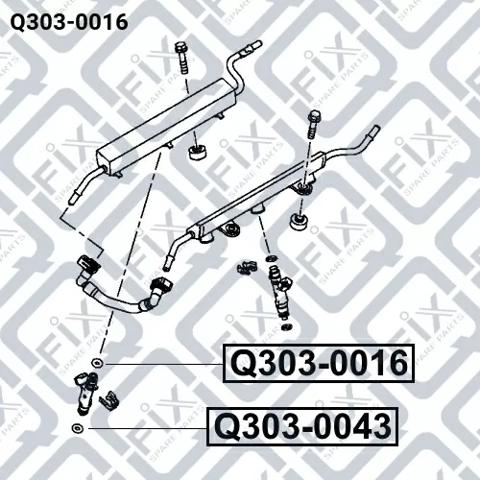 Уплотнитель форсунок Q-fix Q3030016 цена, от 1.45 USD