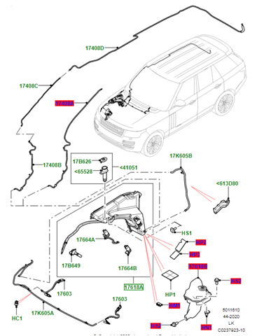 Купить LR075624 Land Rover Бачок омывайки