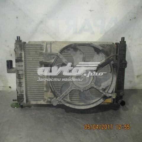 96611266 General Motors диффузор радиатора охлаждения, в сборе с мотором и крыльчаткой