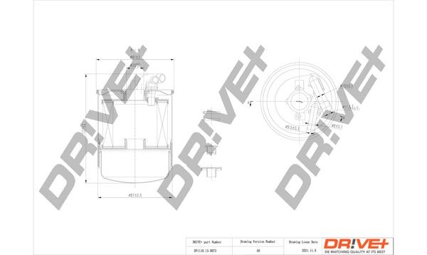 Топливный фильтр DP1110130073 Dr!ve+