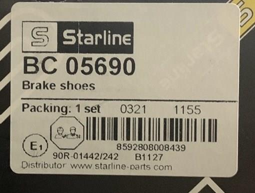 Тормозные колодки Starline BC05690